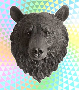 psychedelic bear-black